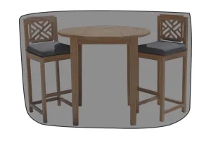 3 pc Monterey Teak Bar Set WeatherMAX Outdoor Weather Cover