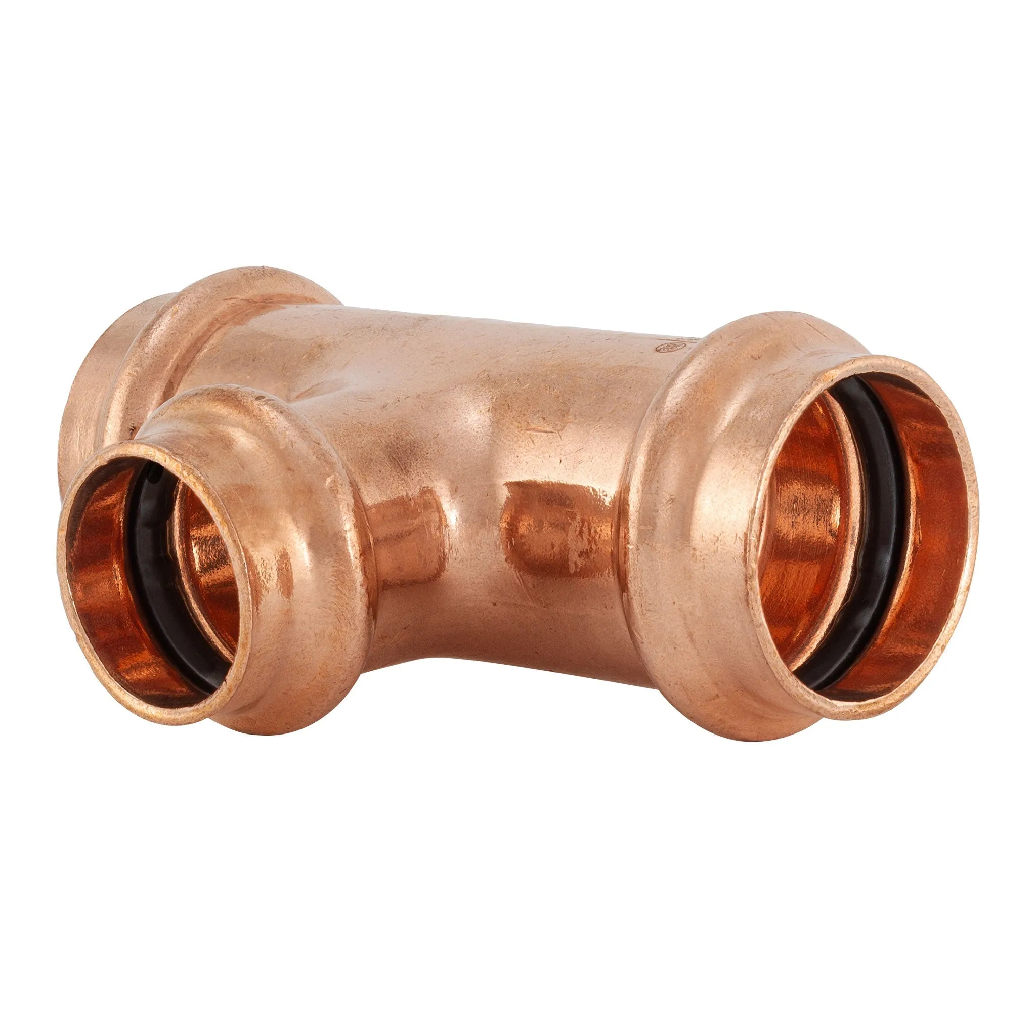 3" x 3" x 1-1/2" Press Copper Reducing Tee P x P x P Low Lead ProPress Compatible