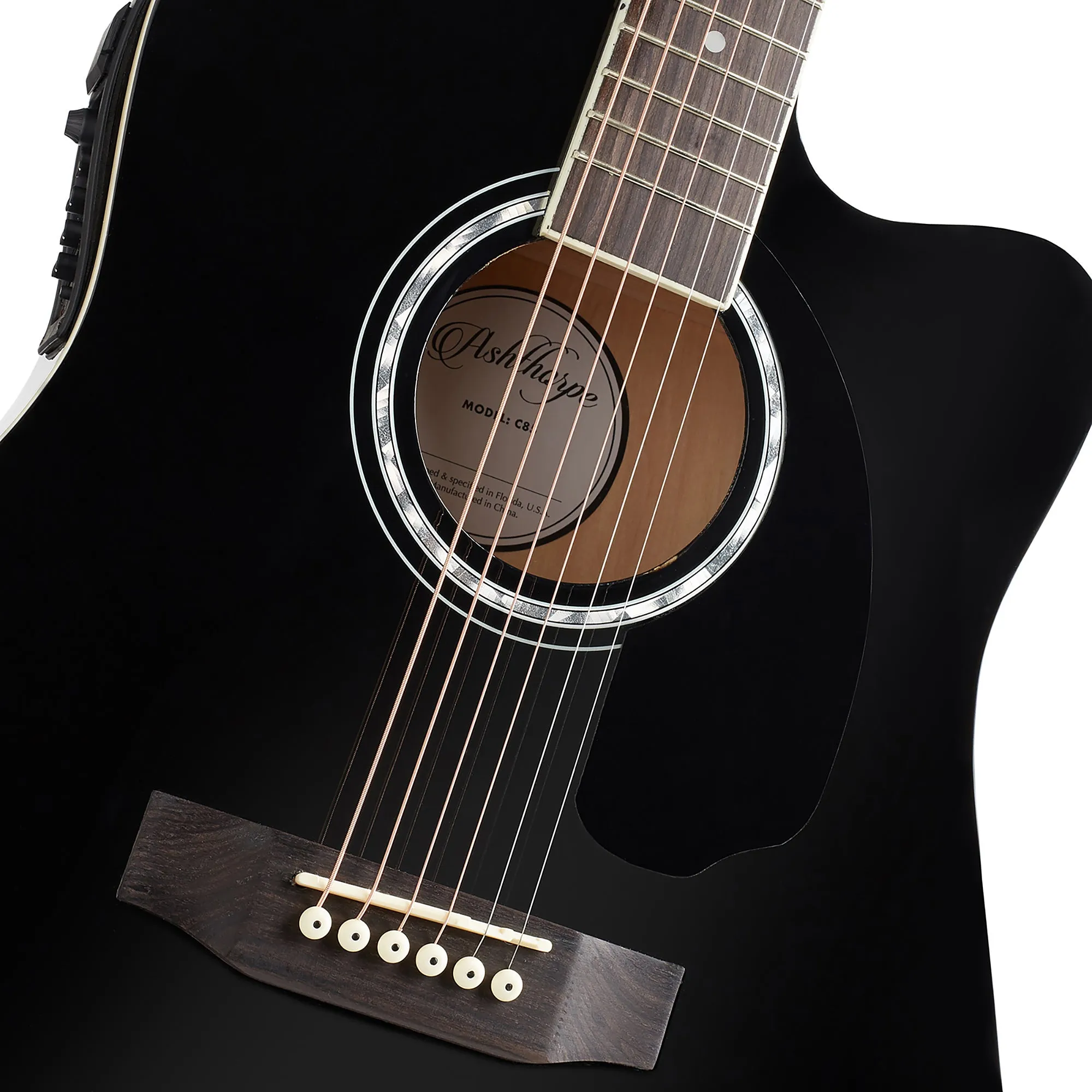 41-inch Thinline Cutaway Acoustic-Electric Guitar with 10 Watt Amp