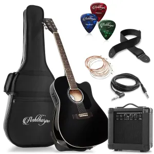 41-inch Thinline Cutaway Acoustic-Electric Guitar with 10 Watt Amp