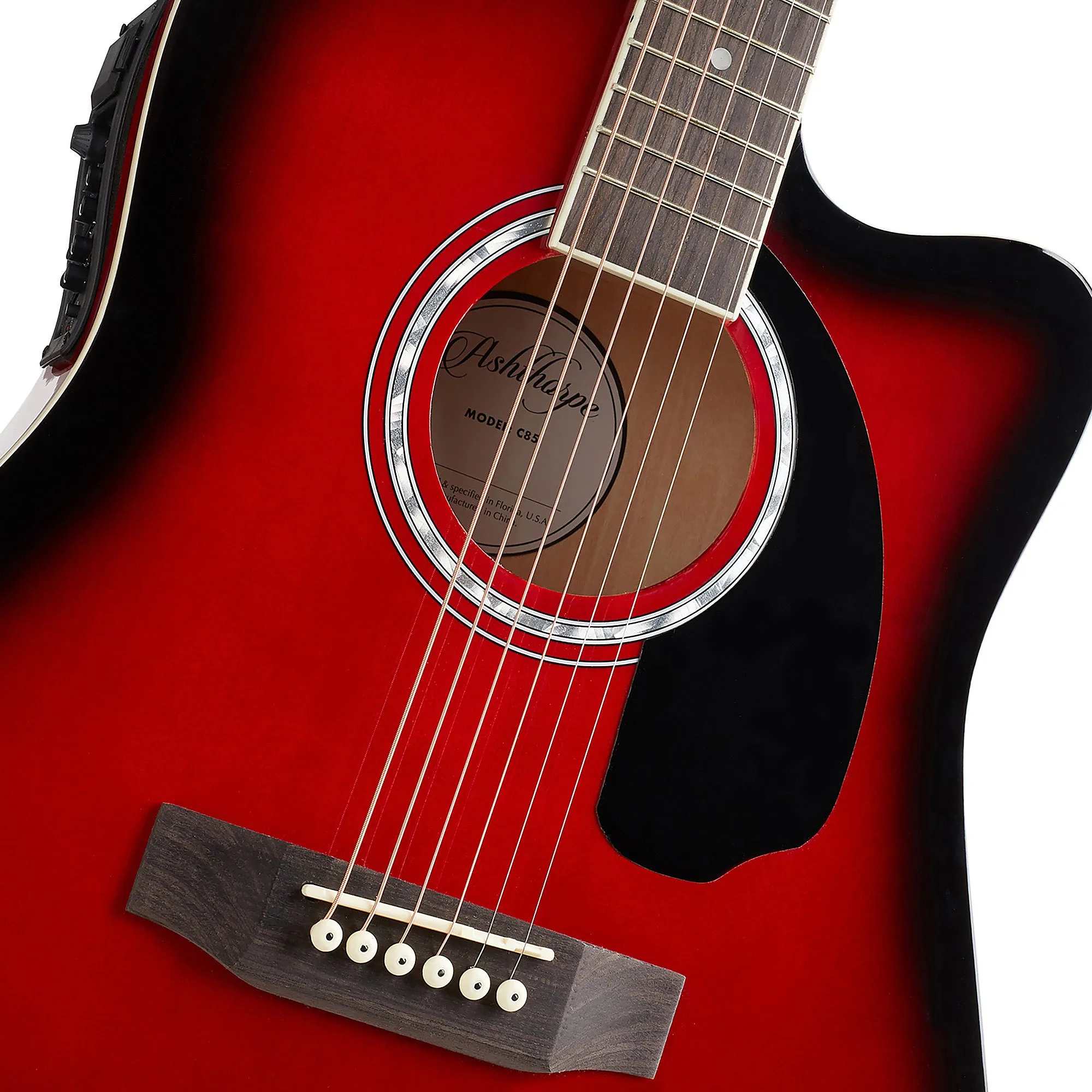 41-inch Thinline Cutaway Acoustic-Electric Guitar with 10 Watt Amp