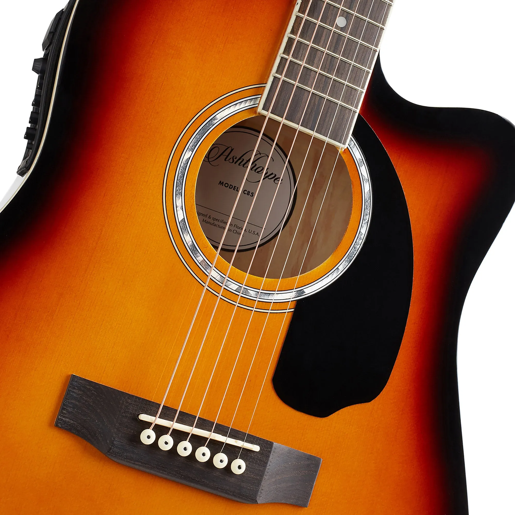 41-inch Thinline Cutaway Acoustic-Electric Guitar with 10 Watt Amp