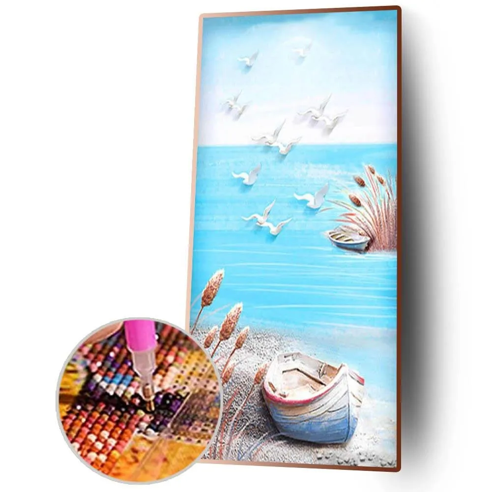 Beach Full Drill 5D DIY Diamond Painting - 45x85CM