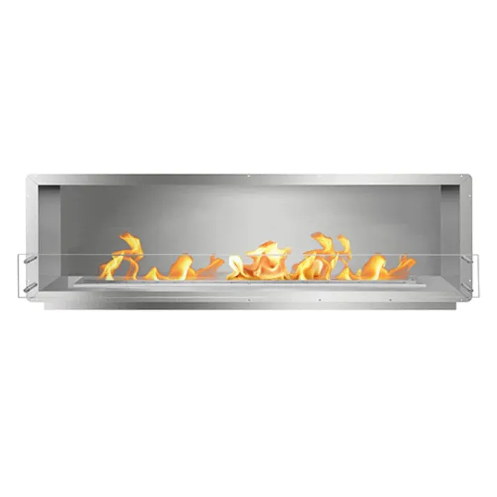 Bio Flame 84" Firebox Single Sided Ethanol Fireplace -  Sliver Spacer