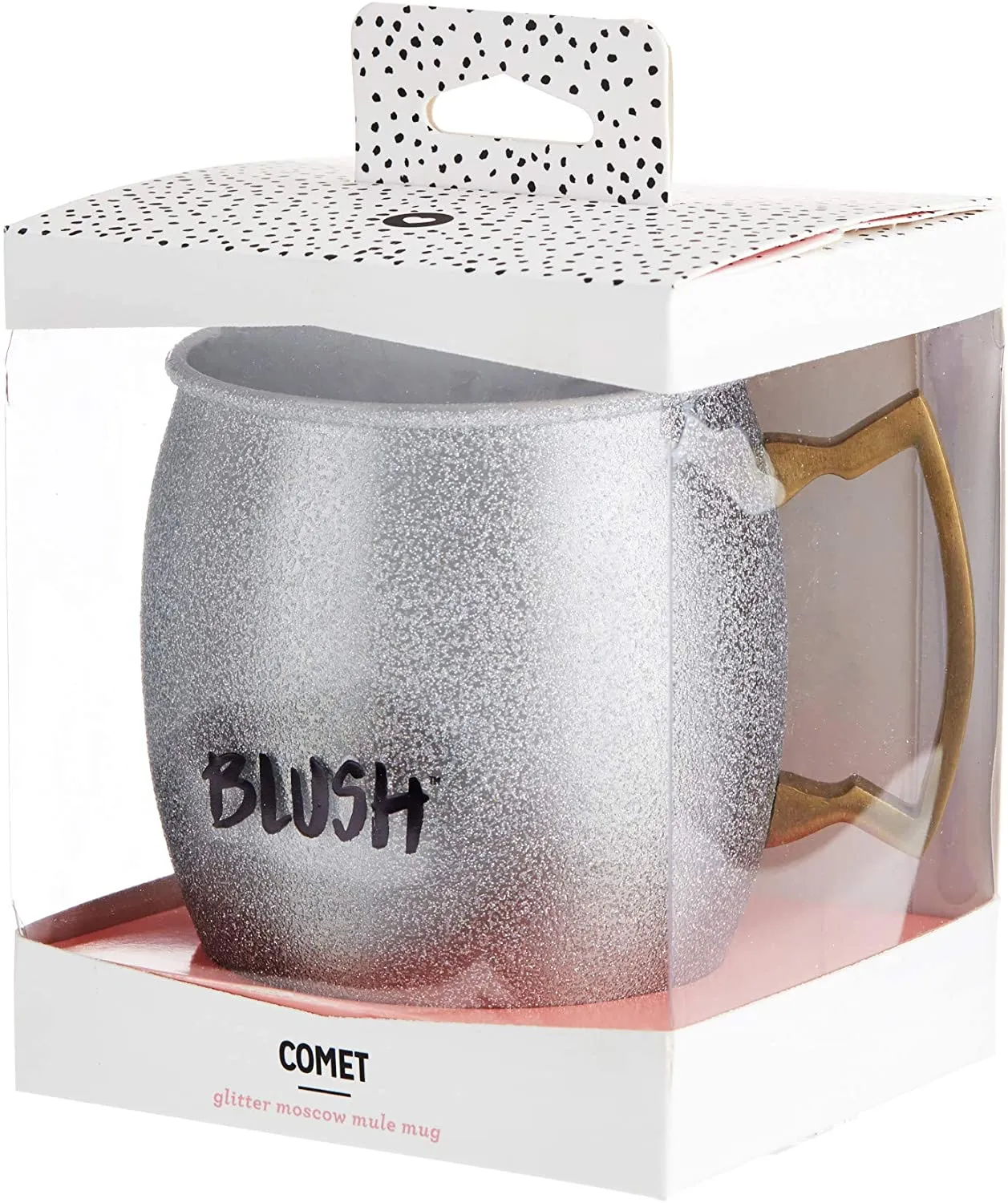 Blush Comet Glitter Moscow Mule Mug