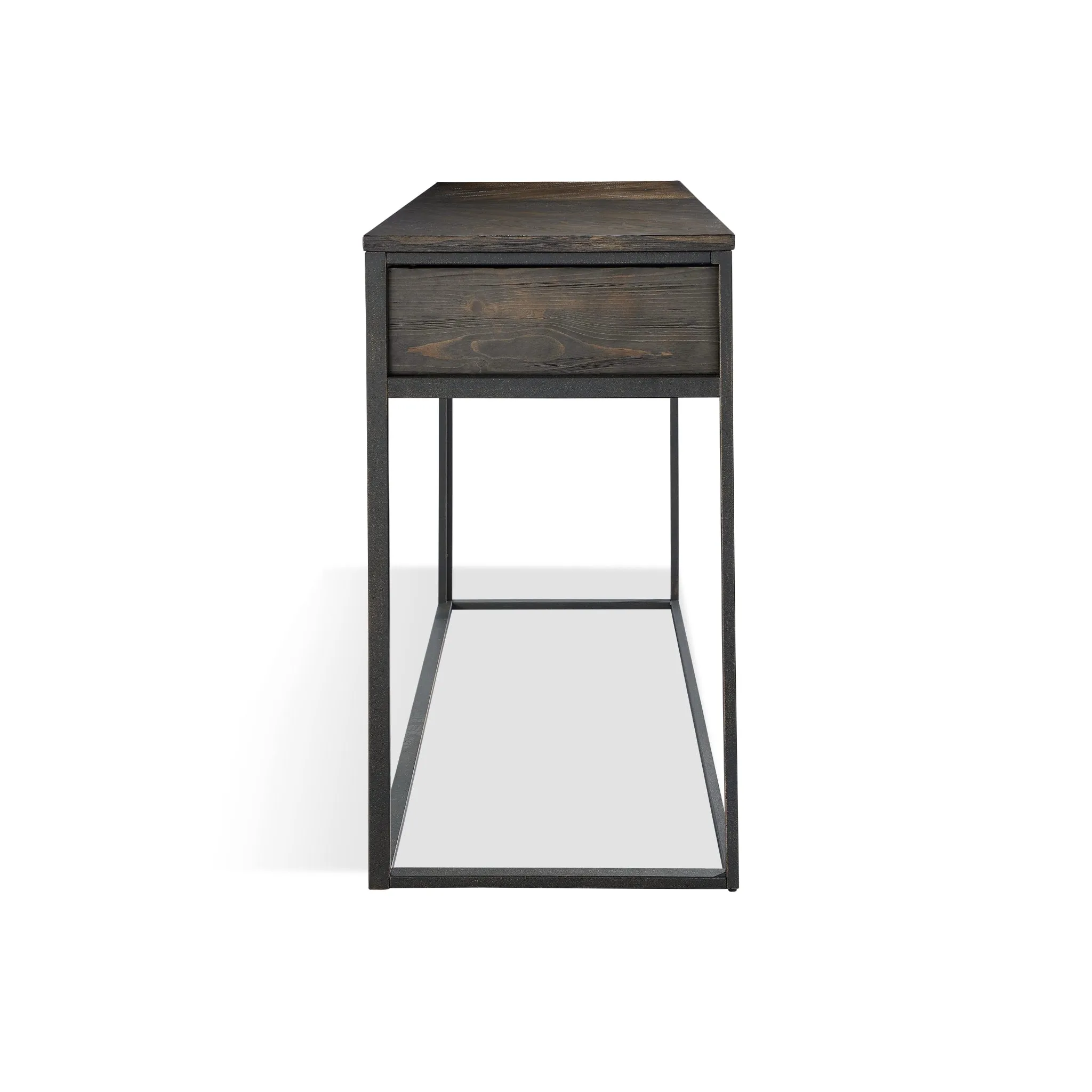 Bradley Two-Drawer Console Table in Double Fudge