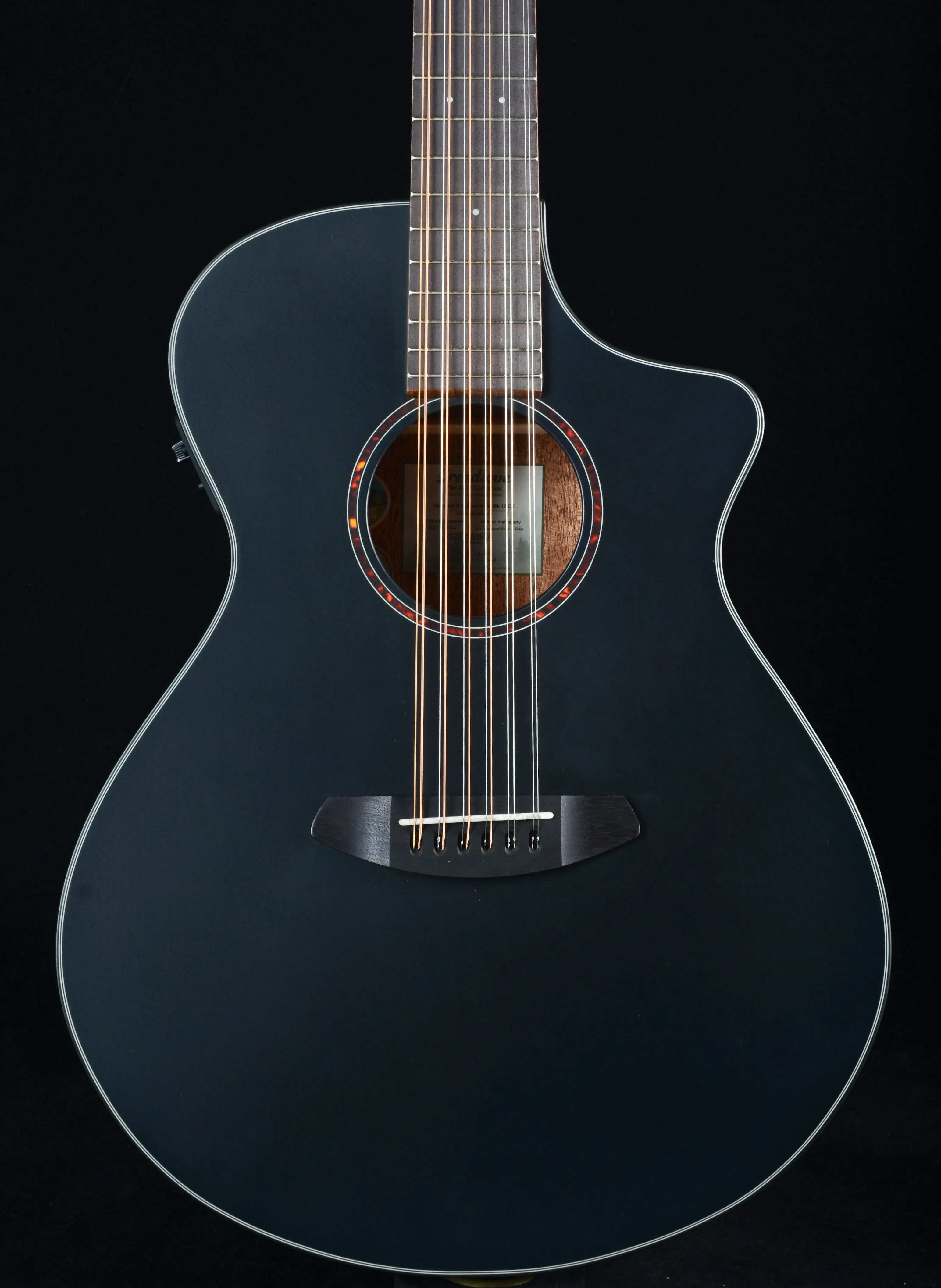 Breedlove Discovery S Concert Satin Black 12-String CE