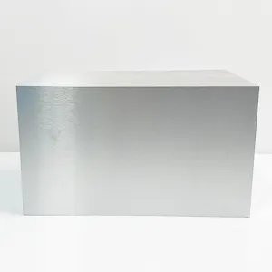 brushed silver 30 x 18 x 18