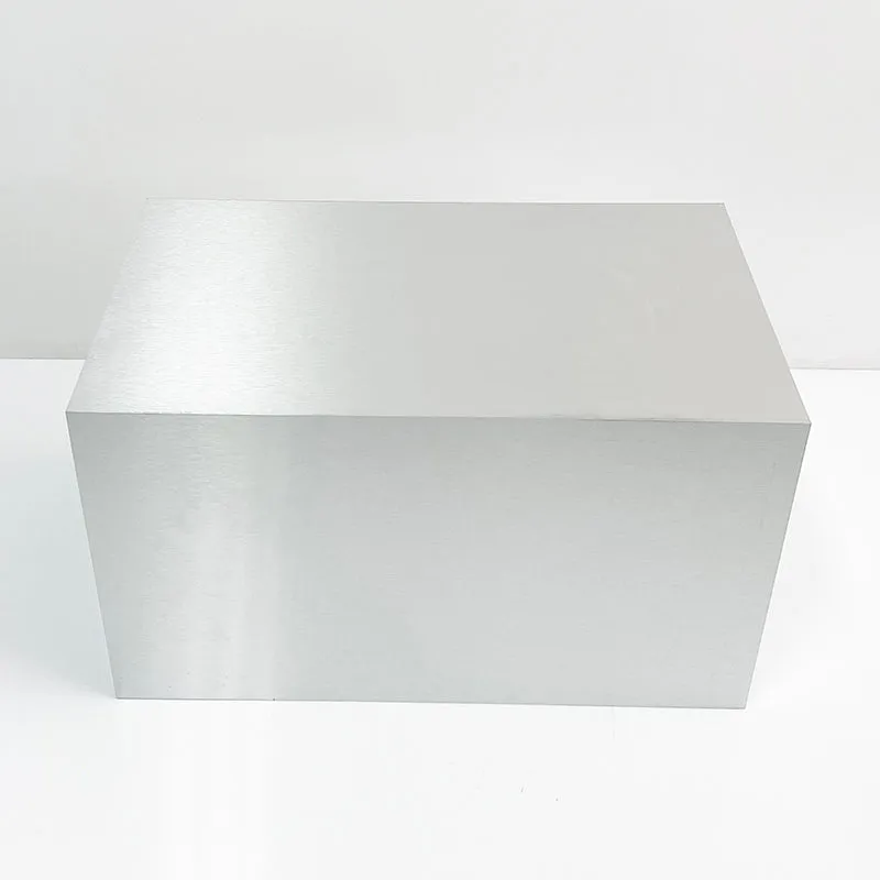 brushed silver 30 x 18 x 18