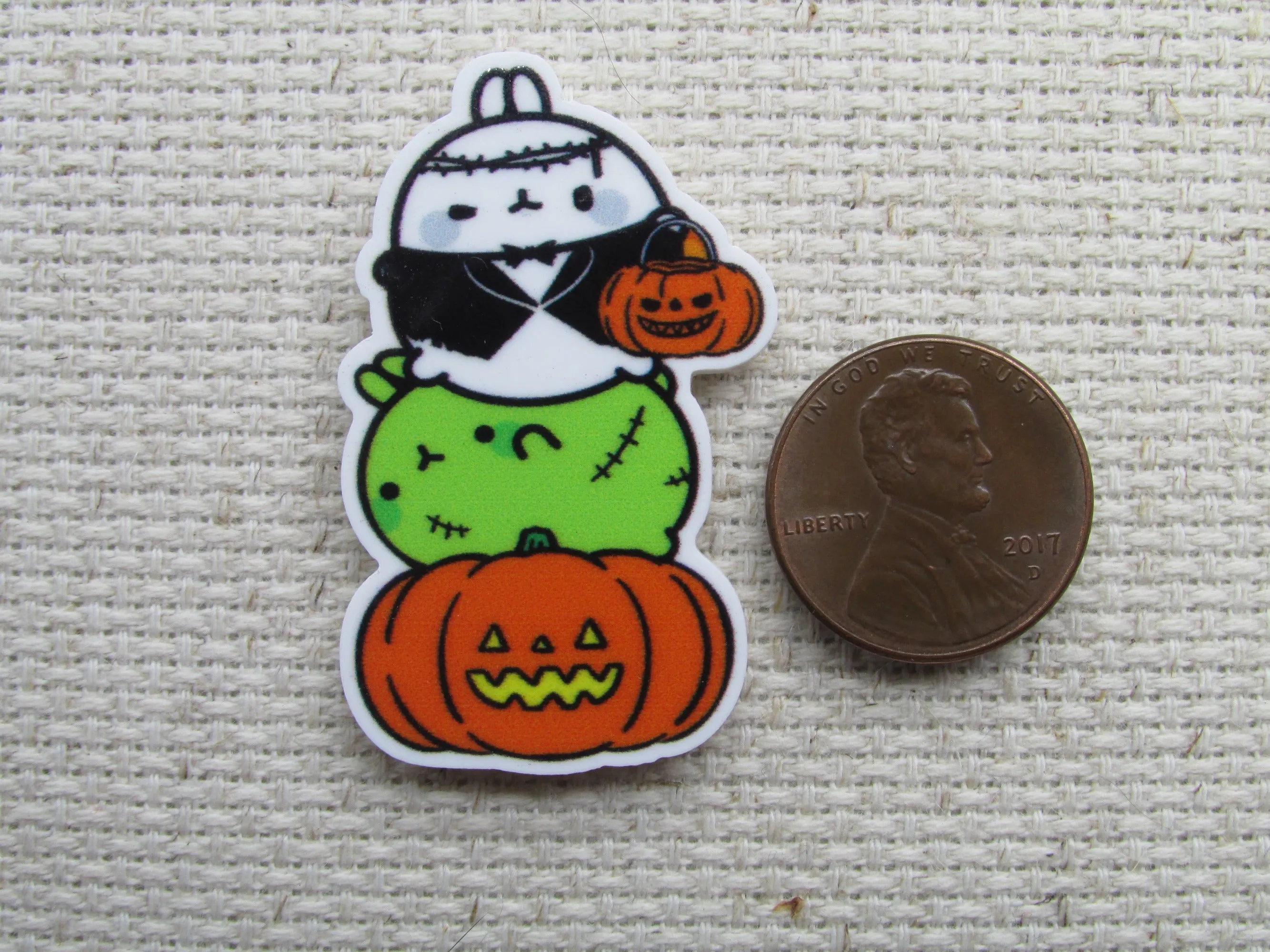 Cartoon Character Halloween Totem Pole Needle Minder, Cover Minder, Magnet