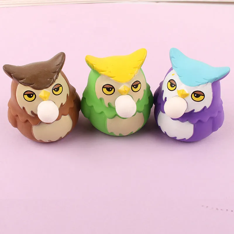 Cartoon Creative Bubble Owl Stress Relief Squeeze Toys, TO0060