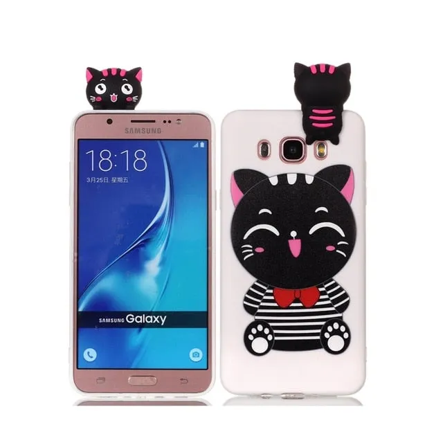 etui for Samsung Galaxy J5 2016 j510 Phone Case 3D Unicorn Panda Dog Silicone Case Cover on sFor Coque Samsung J5 J3 J7 J Cases