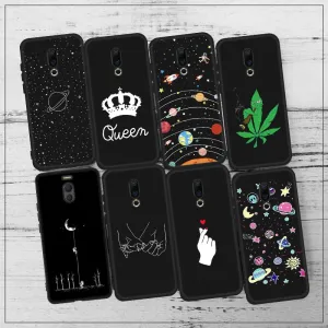 Fashion TPU Pattern Case For Meizu 16 Plus 16th 16X M5 M6 Note M6S M5C Note 8 X8 Lover Heart Plant Soft Silicon Cover Matte Case