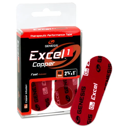 Genesis Excel Copper <br>Therapeutic Performance Tape <br>8 ct or 40 ct