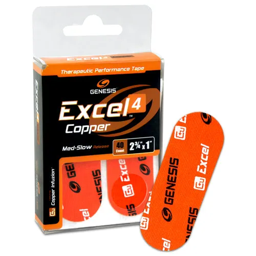 Genesis Excel Copper <br>Therapeutic Performance Tape <br>8 ct or 40 ct