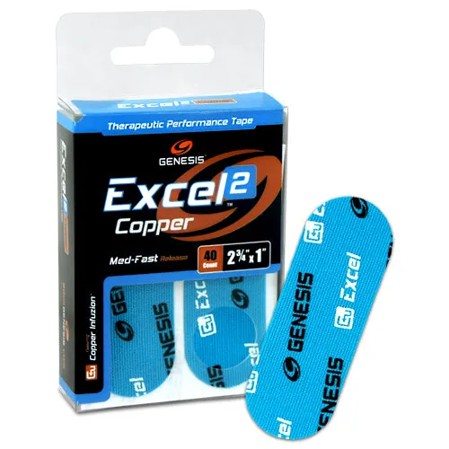 Genesis Excel Copper <br>Therapeutic Performance Tape <br>8 ct or 40 ct