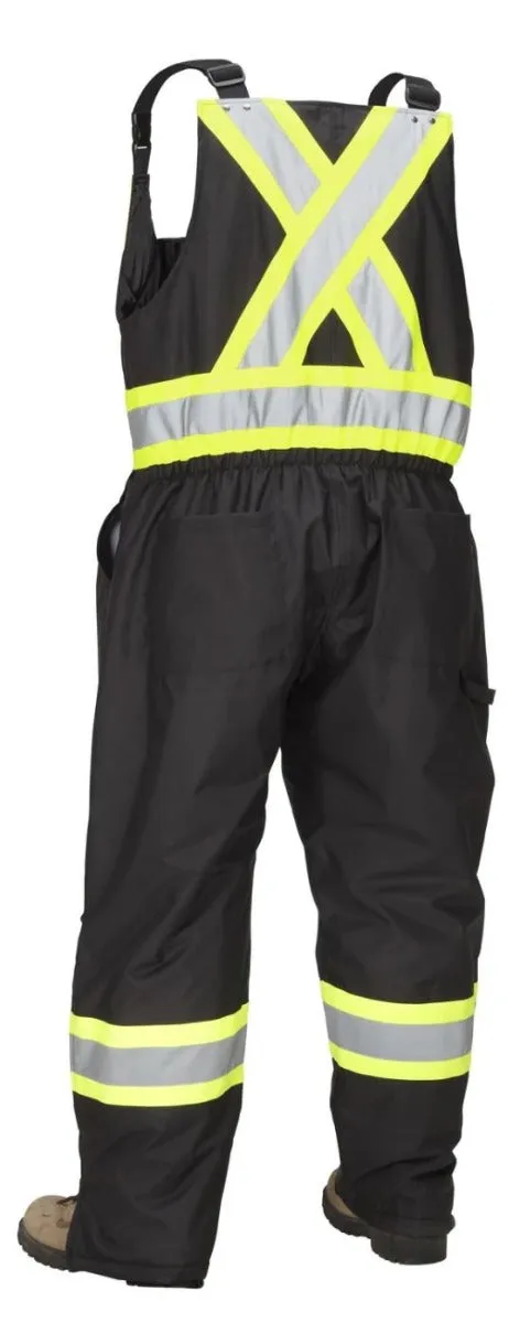 Hi Vis Safety Winter Overalls (Black)