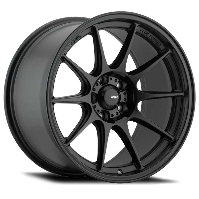 Konig Dekagram 15x9 4x100 ET35 Semi-Matte Black