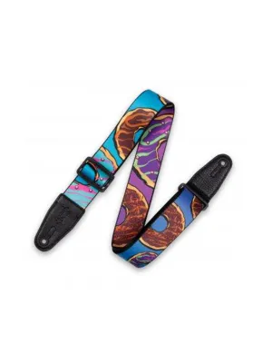 Levy's MPD2-120 Polyester Guitar Strap With Donuts Pattern