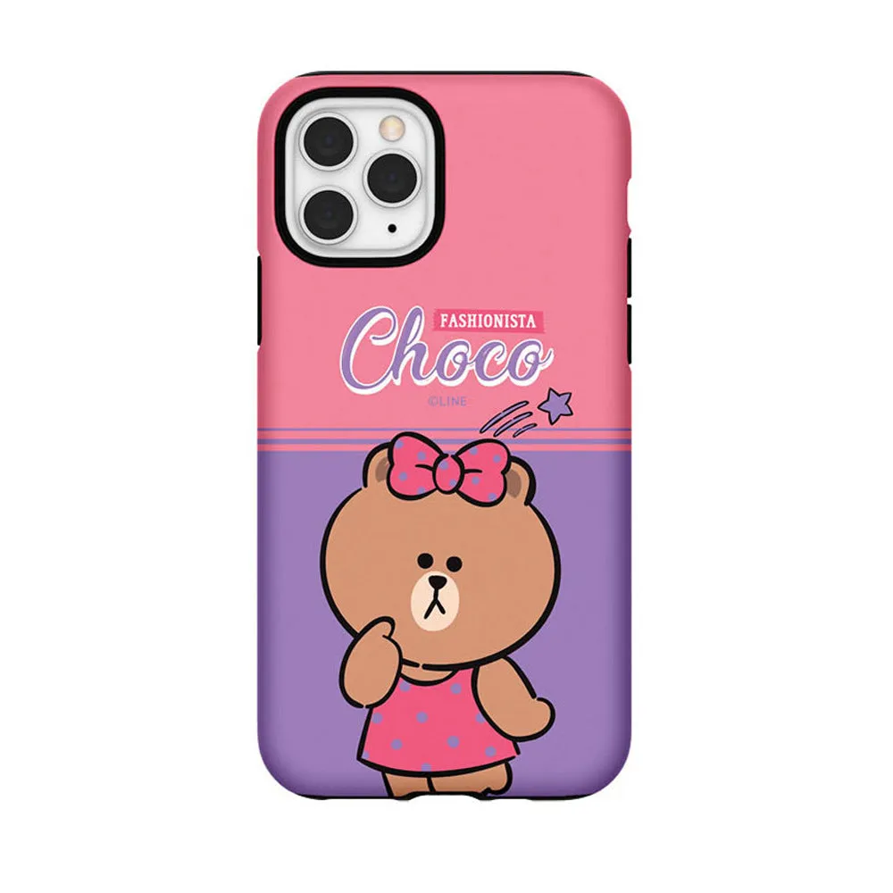 Line Friends Play Dual Layer TPU PC Shockproof Guard Up Combo Case Cover