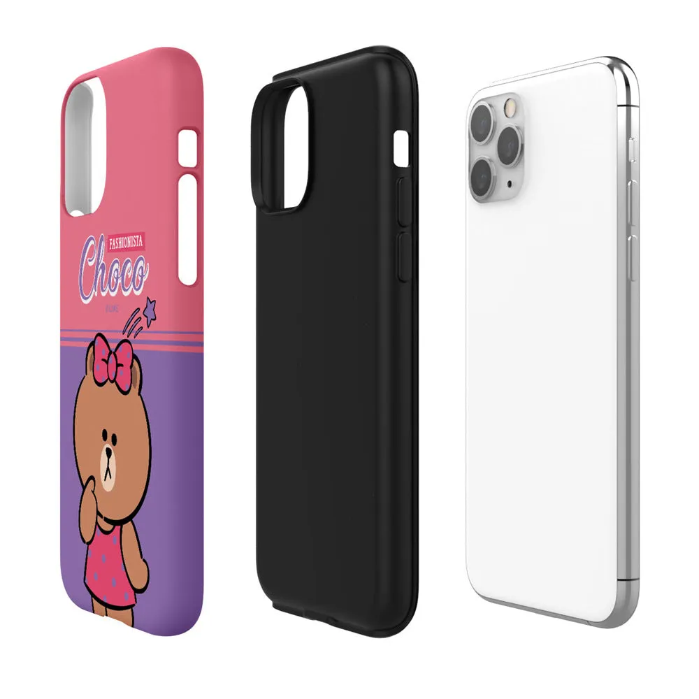 Line Friends Play Dual Layer TPU PC Shockproof Guard Up Combo Case Cover