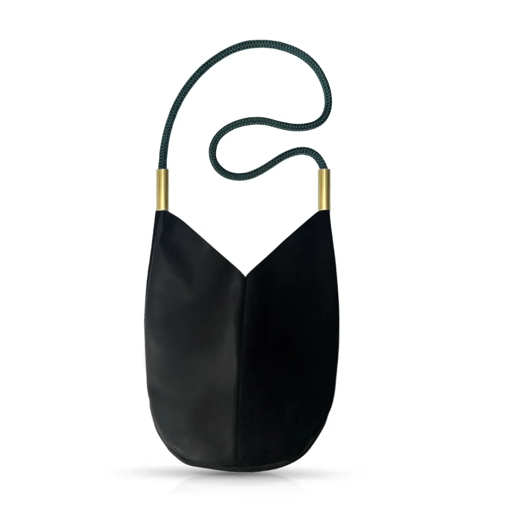 Mermaid Purse | in Black Leather