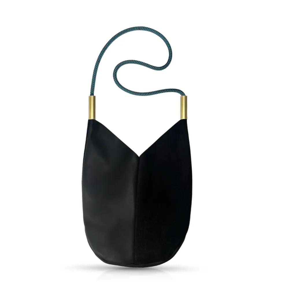 Mermaid Purse | in Black Leather