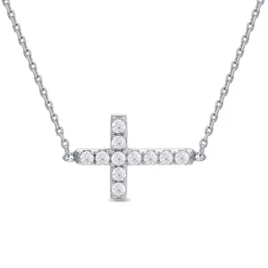 Necklace - Sideways Cross