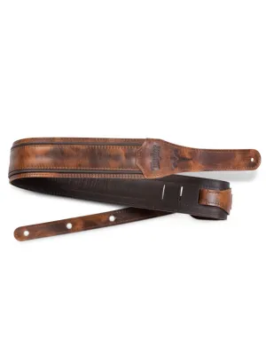 Taylor Fountain Weathered Brown Leather Strap, 2.5"