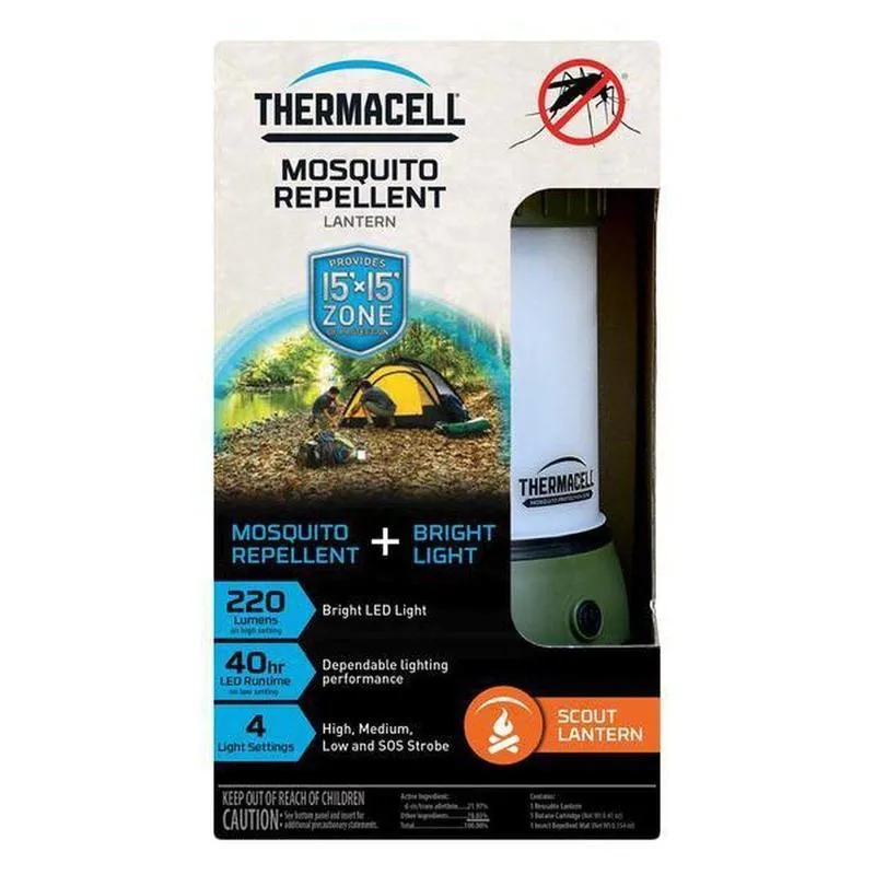 Thermacell Deet Free Mosquito / Insect Repellent Scout Lantern