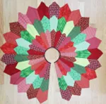 Triple Dresden Tree Skirt Pattern