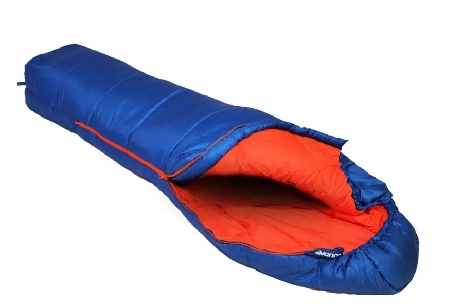 Vango Nitestar Junior Children's Sleeping Bag in Classic Blue (2-3 Season / 170cm long)