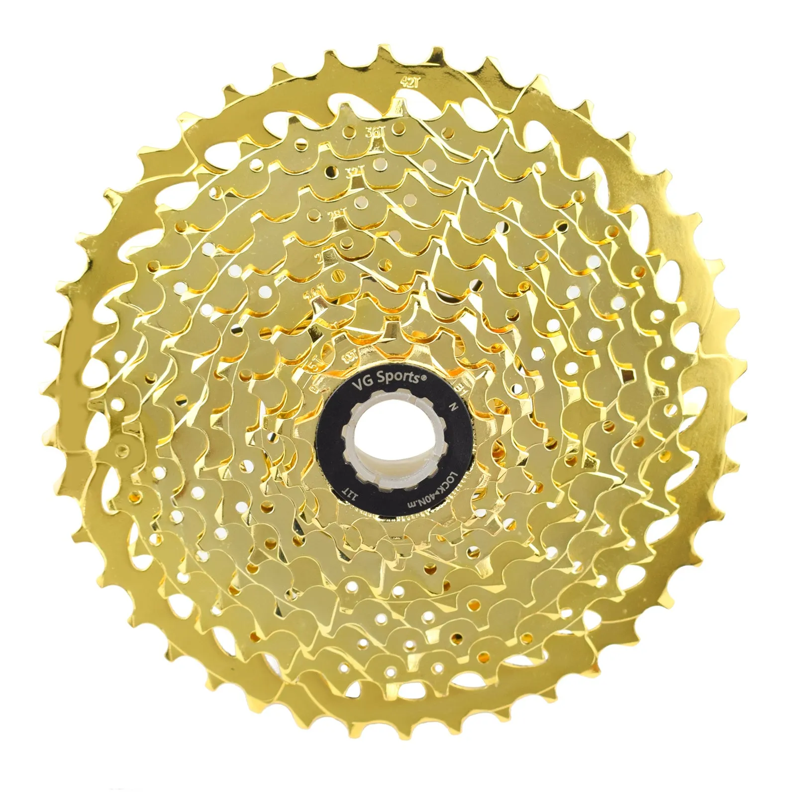 VG Sports Gold 8/9/10/11 Speed Steel Bicycle Cassette