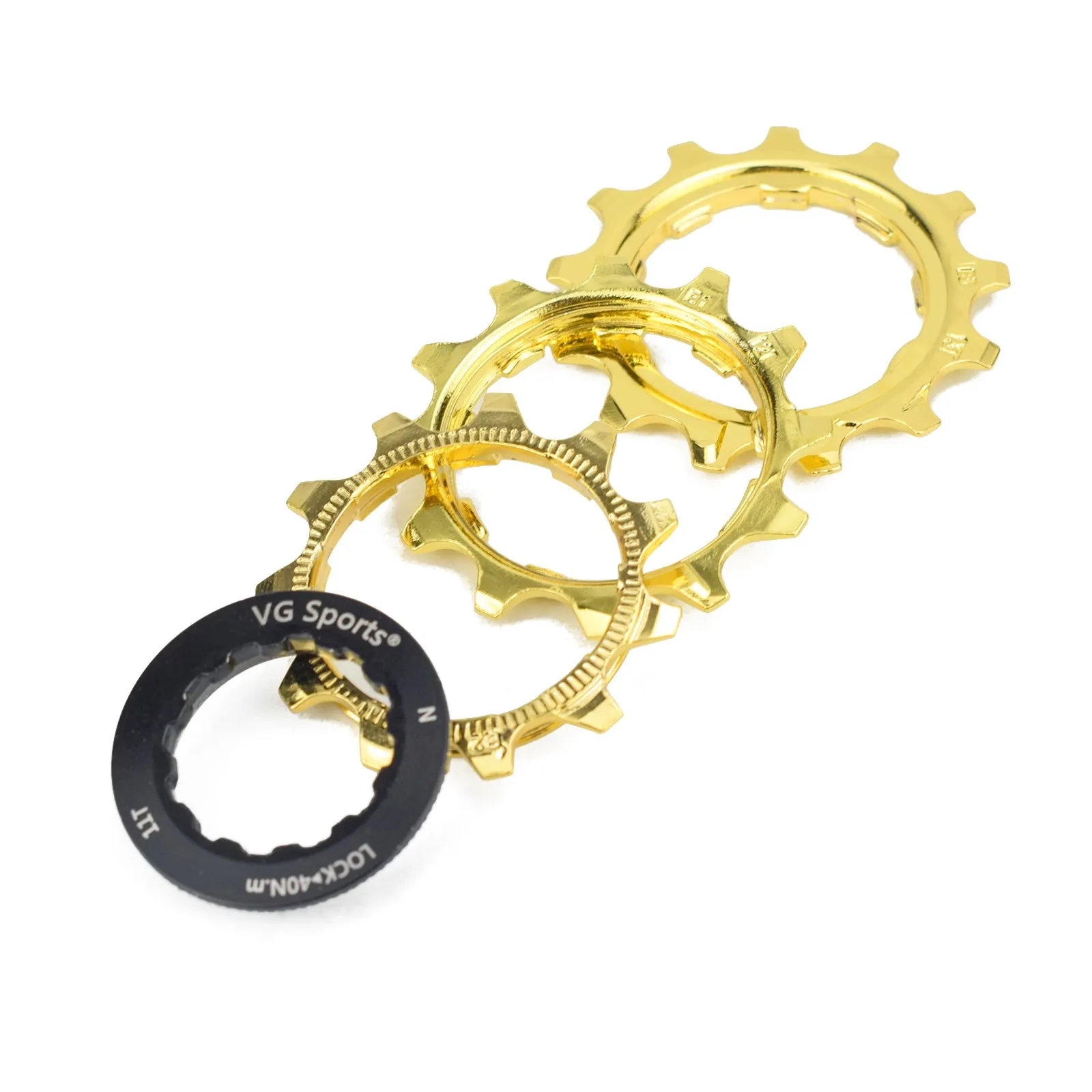 VG Sports Gold 8/9/10/11 Speed Steel Bicycle Cassette